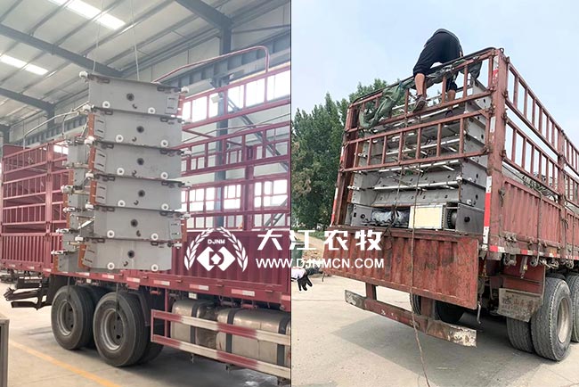 清理豬圈豬糞的機(jī)器-豬圈自動(dòng)清糞機(jī)，在廠家裝車(chē)發(fā)貨